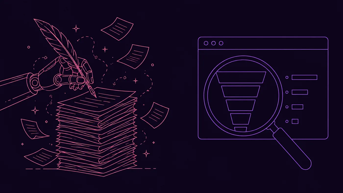 A viral prompt writes a confident report out of thin air, while a real conversion audit inspects the funnel through the actual page