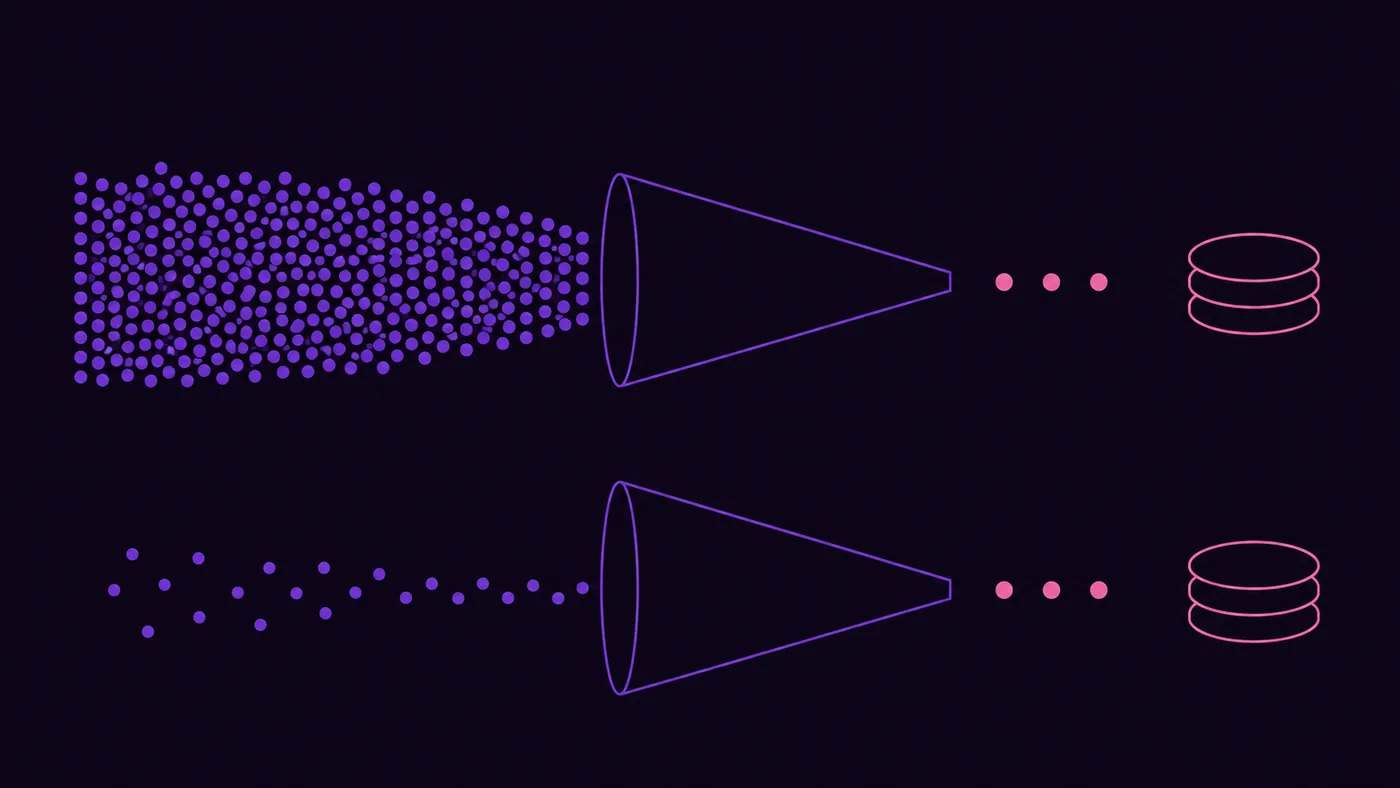 Freemium vs free trial conversion: a large crowd through one funnel and a small crowd through another produce the same stack of paying customers